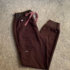 Espresso Figs Zamora Jogger High Rise Bottoms Sz XS